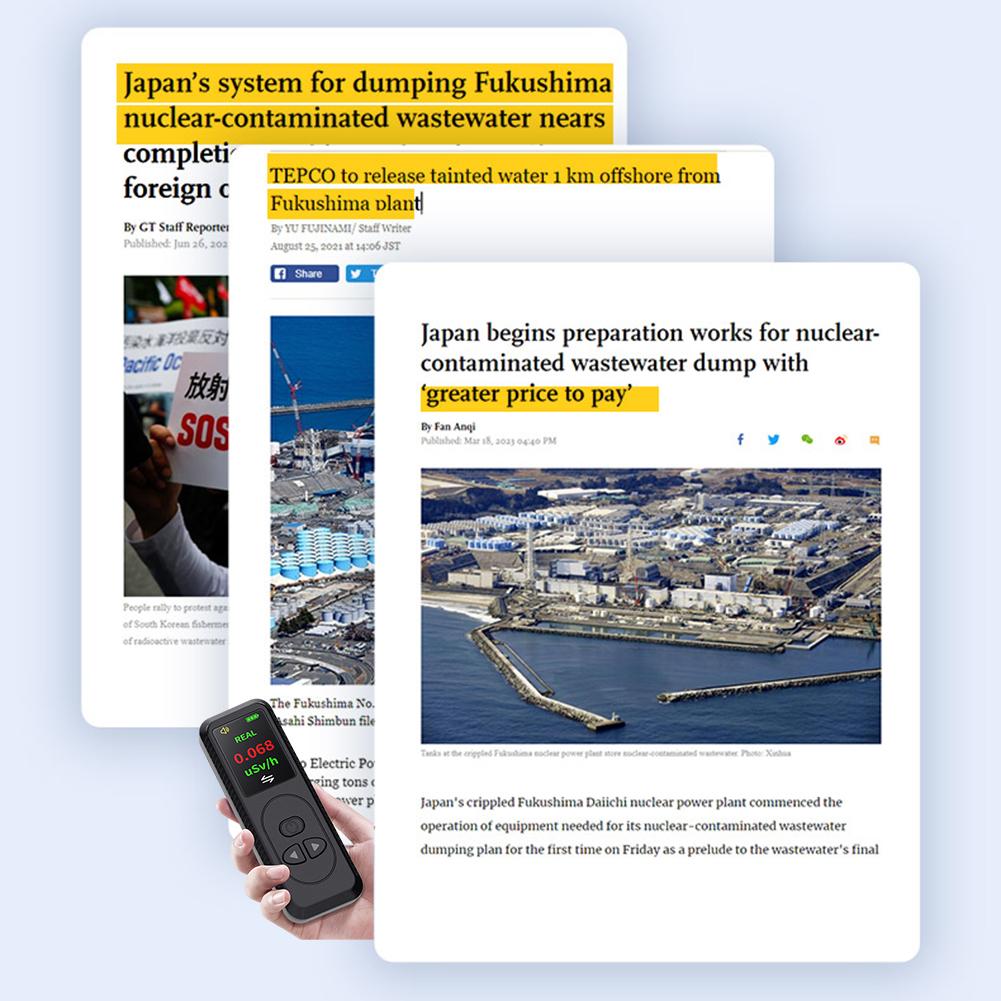 Radiometer Tools Portable Radiation Dose Meter With HD Screen Display Professional Radiation Monitors For Industry Laboratories