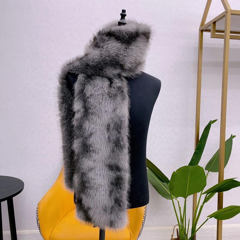 Thickened Original Design Retrostuffed Lazy Winterheattech Scarf Fashionableeasiest for Match Scarf Women's Scarves