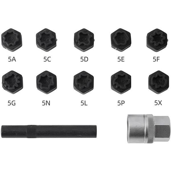 12-Piece Anti-theft Tire Nut Socket Set for Mercedes