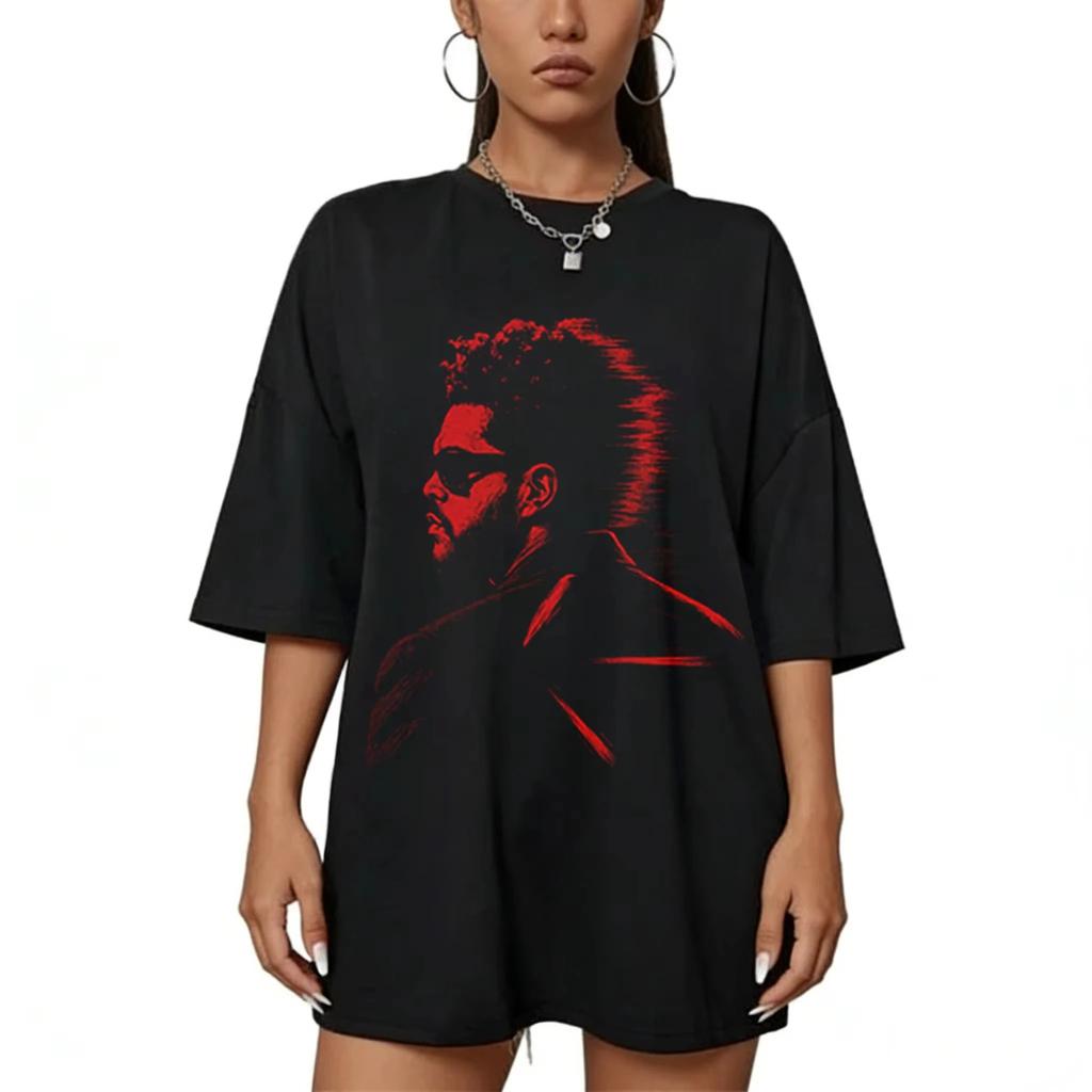 Neues The Weeknd 2026 After Hours Til Dawn Welttournee Baumwolle Kurzarm T-Shirt Geschenk für Fans Unisex RB Stil T-Shirts Tops