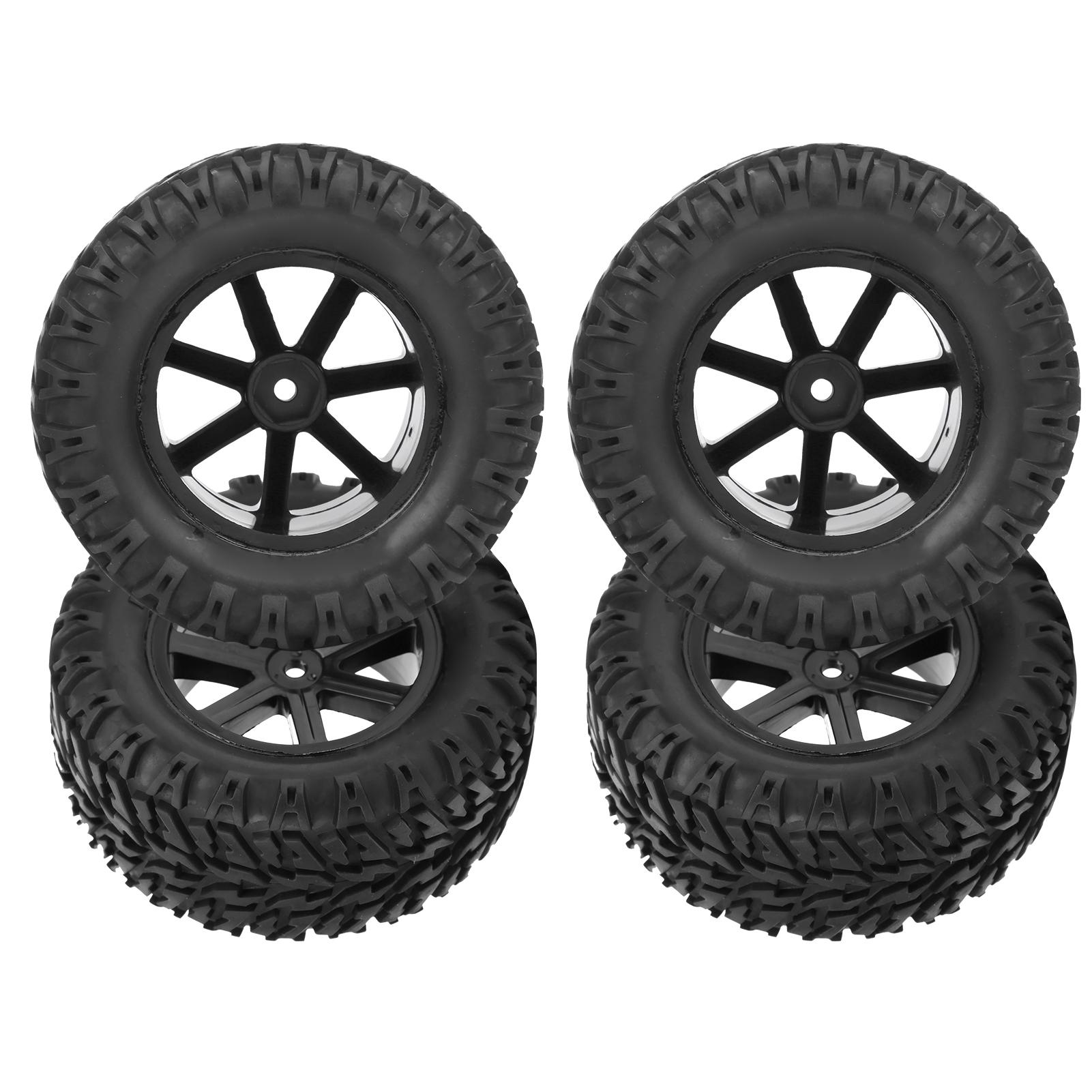 

4Pcs RC Wheels Tires with 7Pcs Spokes for 1/10 Remote Control for ZD Racing Desert Truck Car