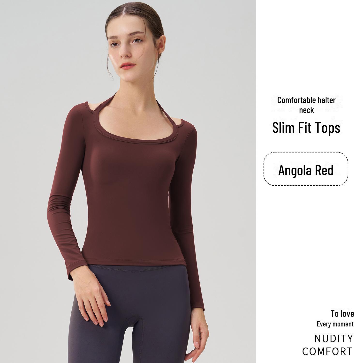 

Женский топ-топ с длинными рукавами и бретелькой через шею из коллекции осень/зима высшего качества – футболка Sweet & Spicy Pure Desire S