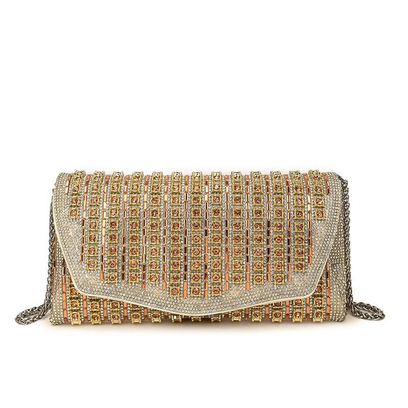 This Year's Popular Bag 2025 New European and American Fashion Rhinestone Shoulder Bag Women's Foreign Style Versatile Messenger Small Square Bag