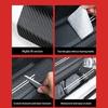 Fit Automotive Door Sill Guards Carbon Fiber Leather Protection Easy Vehicle Accessories