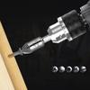 5 Piece Screw Extractor Set High-Speed Steel Hex Shank for Removing Damaged Screws and Bolts Tool Kit