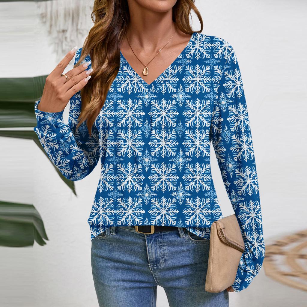 Women Long Sleeve Tops Dressy Casual V Neck Tshirts Basics Tee Vacation Fall Fashion Clothes