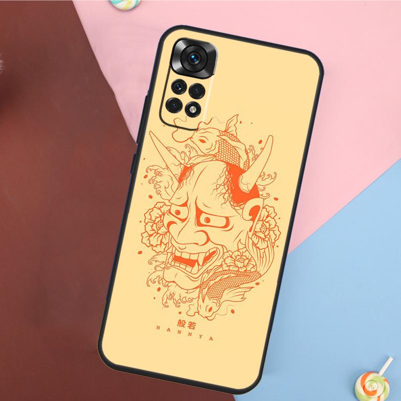 Oni Hannya Mask Cover For Xiaomi Redmi Note 13 Pro 14 12 11 9 10 9S 10S 11S 12S Redmi 10C 12C 13C 14C Case