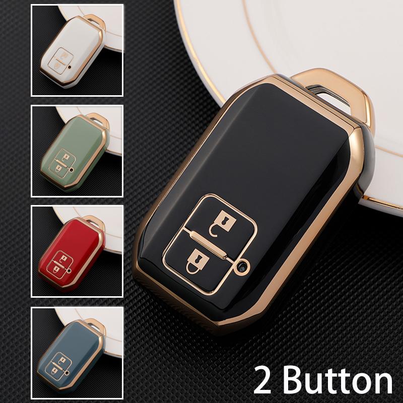 2 3 4 Düğmeler TPU Uzaktan Anahtar Tutucu Araba anahtar kapağı kılıfı Suzuki Ertiga Swift 2017 Vagon R Japon Tekel Tipi 3C Koruyucu