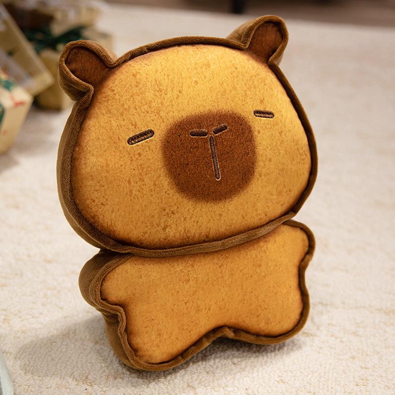 

Cute Capybara Plush Doll – Toast & Cookie Pillow, Stuffed Animal Sofa Cushion, Toy Gift Pendant 30cm 270g