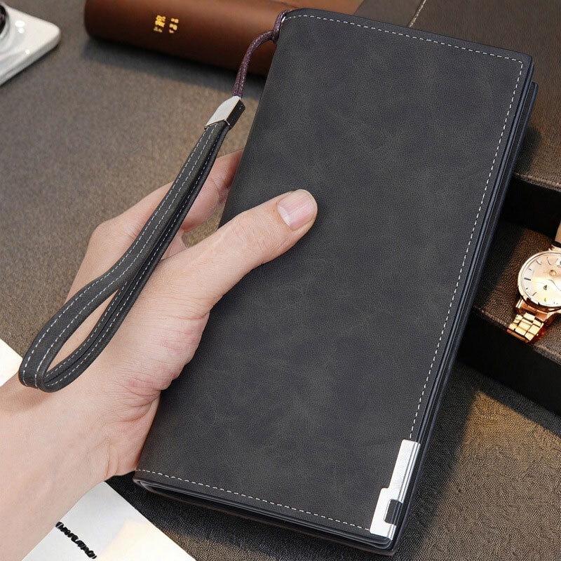 Xinjingzhou Men's Retro Long Wallet & Card Holder