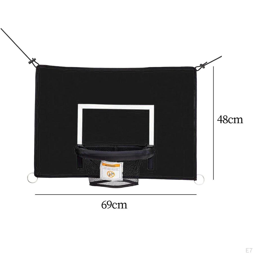 Basketball Hoop for Trampoline Frame Lightweight Backboard Sturdy Dunking with