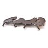 Sturdy Cast Iron Construction 4 Pork Chop Hook for Daily Use in Outdoor and Indoor Spaces