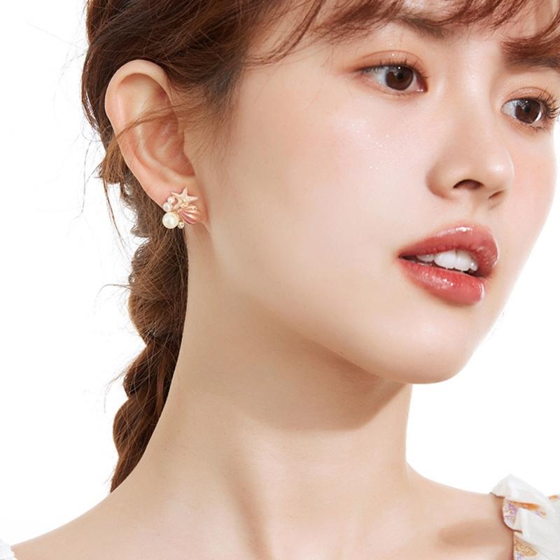Starfish Studs Earrings Ear Studs Party Jewelry Gift Studs Earring Ear Studs Girl Ear Jewelry Alloy Material for Party