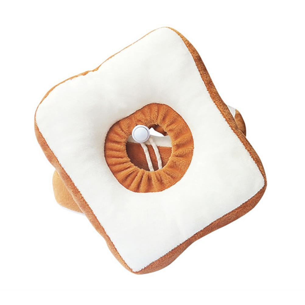 

Bread Shape Cat Collar L Size Adjustable 9 16 Pounds Cats Prevent Licking Wound Pet Recovery Supplies Cotton Comfortable Easy On 20.00X19.00X4.00CM