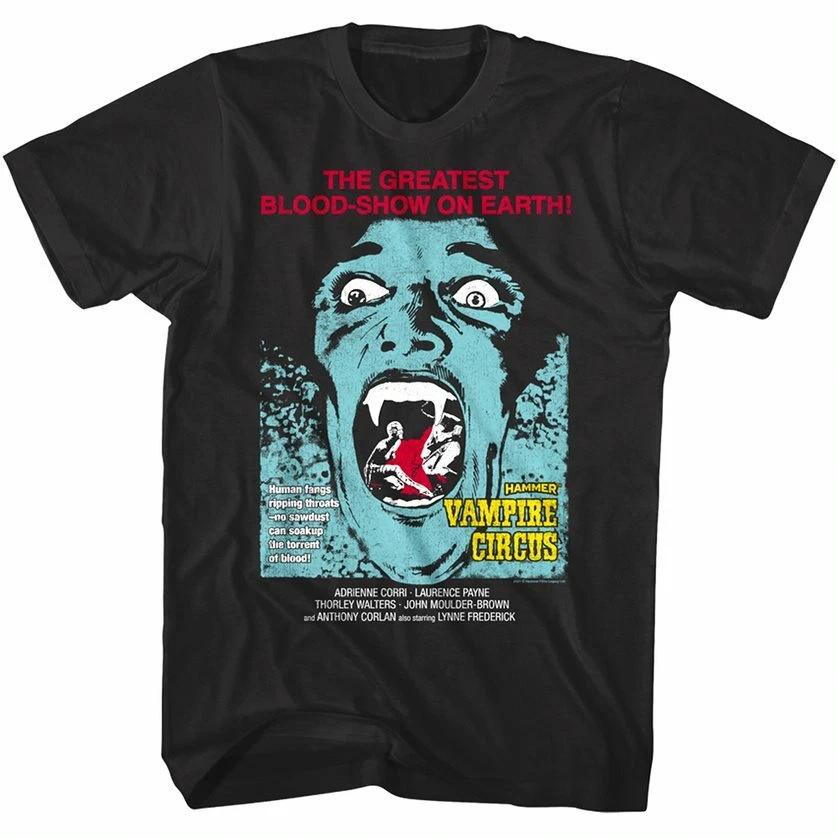 Hammer Horror Vampire Circus Men s T Shirt Fangs Greatest Blood Show on Earth XXL