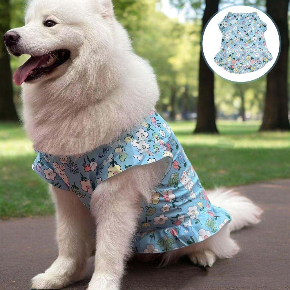 Flower Dog Cute Vest Top Rabbit Pet Sun Protection Clothing Cat Thin Clothes  For Dogs Puppy Cats