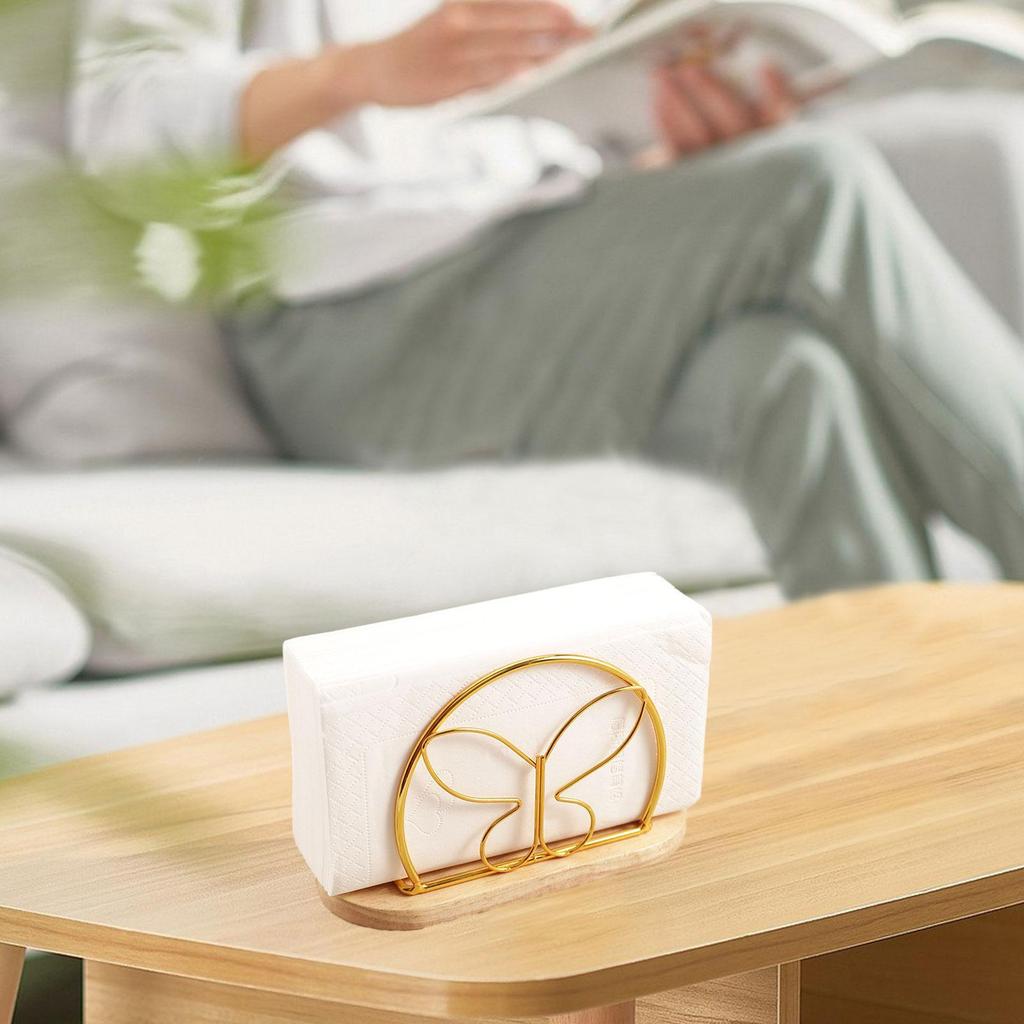 Napkin Holder with Metal Wire Napkin Storage Box for Countertop Home Kitchen
