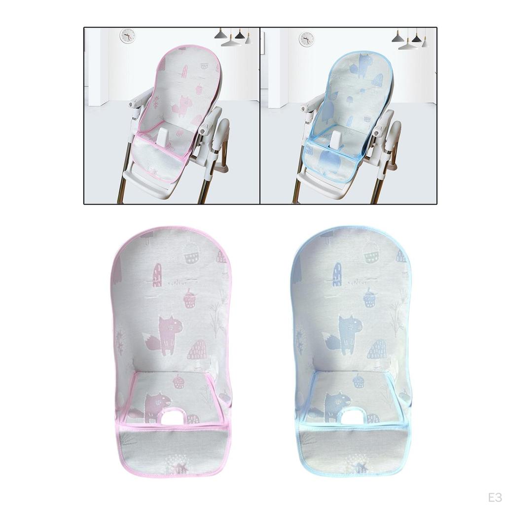 Hochstuhlbezug für Baby Tragbares Kissen Mädchen Kleinkinder Kinder Blau