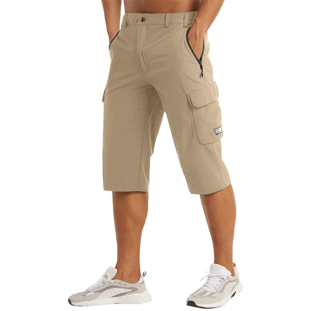 Pánské ležérní barvy Outdoors Pocket Beach Work Kalhoty Cargo Shorts Kalhoty