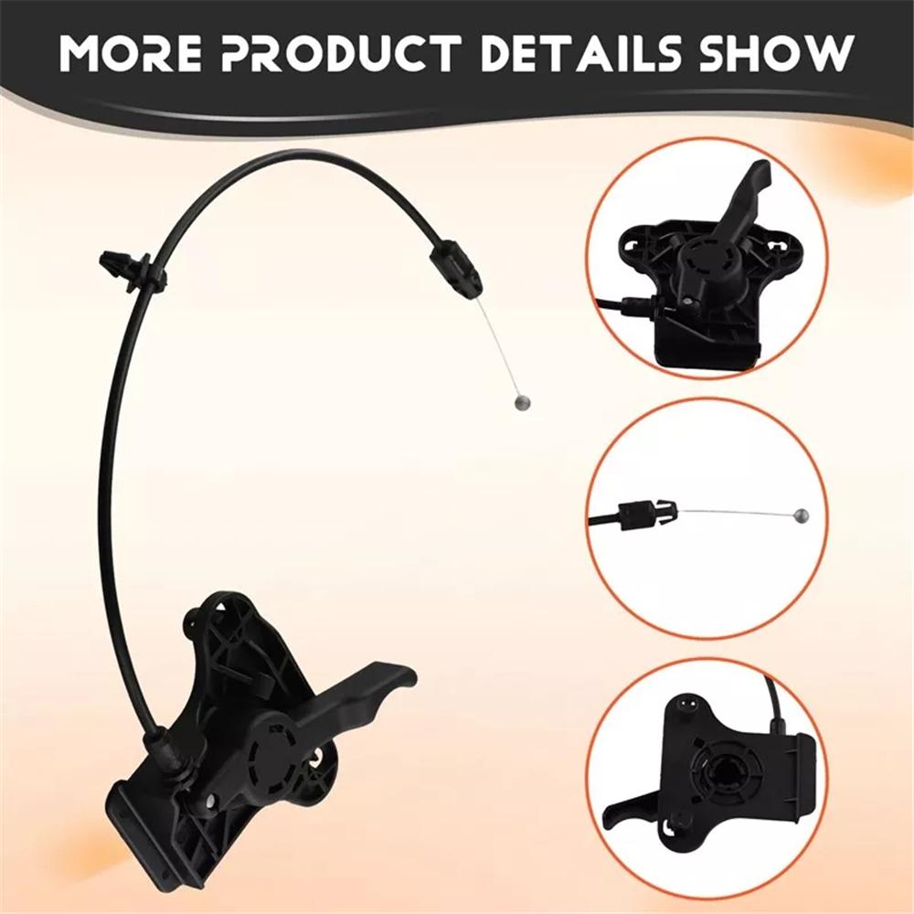 Car Hood Catch Release Lever Cable Secondary 68143723AB For 2015-17 Chrysler 200