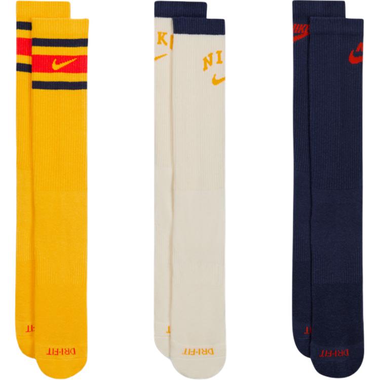 Nike Mid Calf Socks Unisex 3 Pack DX7665-910 L