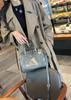 2025 Vintage geniune Leather pillow bag woman top-handle bag high quality work briefcase shoulder crossbody bag large capacity