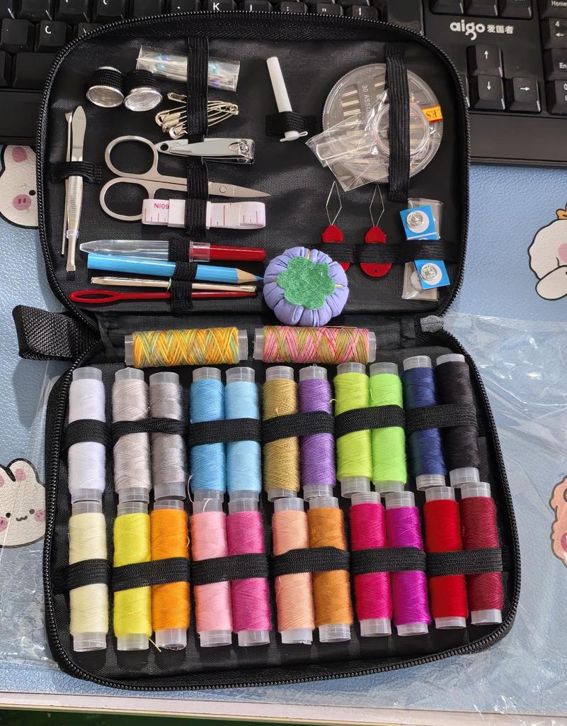Portable Needle and Thread Kit - Home DIY Sewing Tool Set, Household Sewing Box