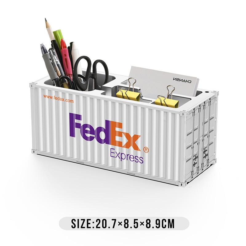 Mini 1:30 Scale Desktop Pen Holder & Business Card Storage Box with Custom Logo