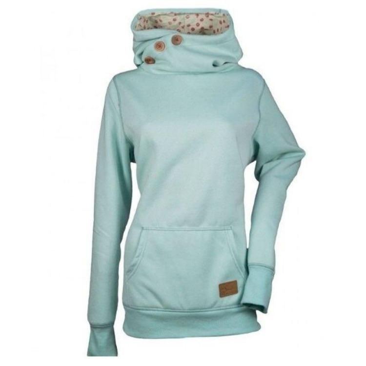 Hoodie Sweatshirt Women Winter Warm Sizes Plus Pullover Tops Outwear Hooded 5XL to S XXXXXL синий 2090₽