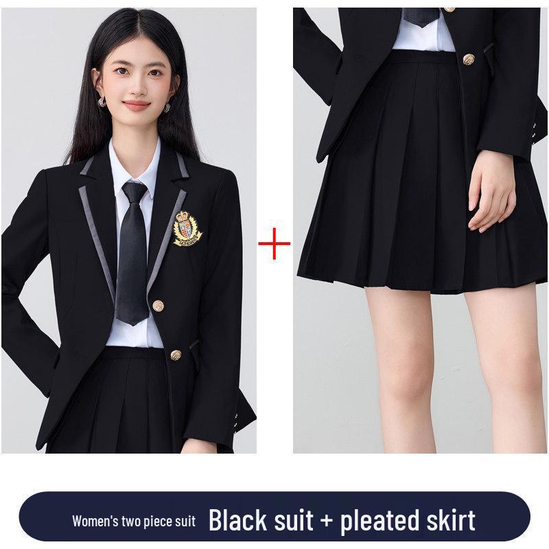 2026 Spring/Autumn College-Style Professional Suit Set for Men & Women - Student JK Uniform & Workwear