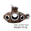 Xiaohongshu Aquarium PVC U-Boot-Themenversteckdeko für Fisch- und Garnelenaquarien