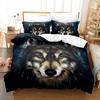 Personality Wolf Bedding Set Single Twin Full Queen King Size Wolf Bed Set Aldult Kid Bedroom Duvetcover Sets 3D Print 032