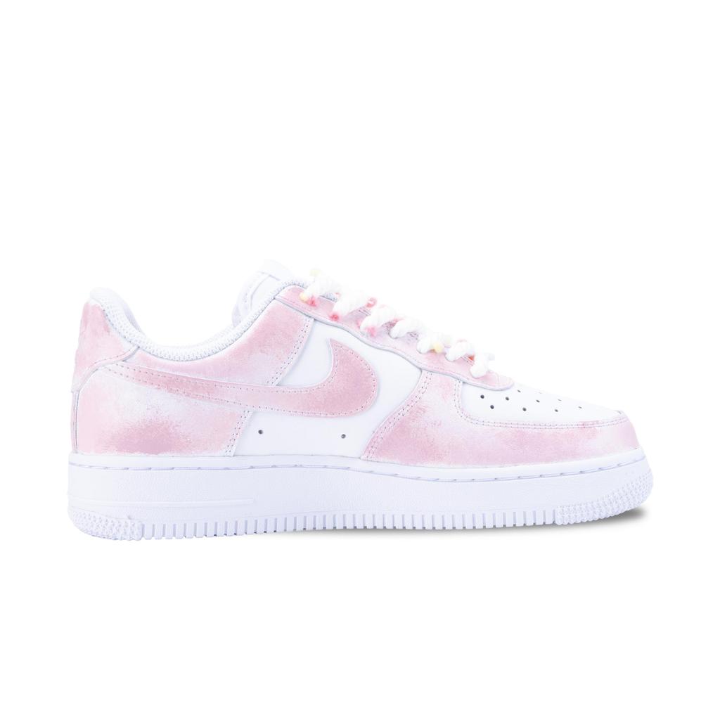 Nike Air Force 1 Laurel Pink Dream Abrasion Resistant Slip Resistant Low Top Skateboard Shoes Unisex Gold Powder CW2288-111(Team626-)