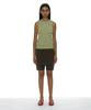 PARTIMENTO WOMEN Studded Hoodie Knit Top_Yellow Green