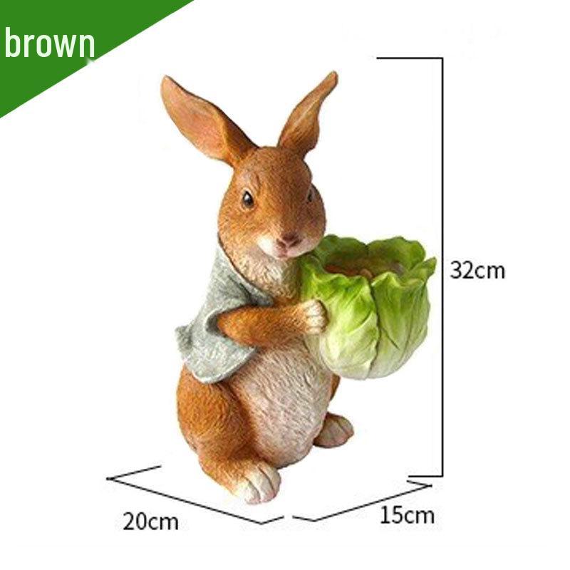 

Смоляные украшения для двора «Маленький кролик»: Уличные горшечные скульптуры бонсай.