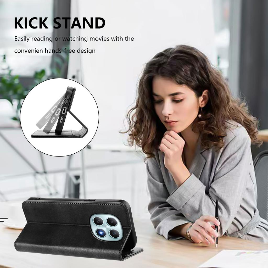 Für Xiaomi Poco M8 5G/Redmi Note 15 5G (Global)/15 4G (Global) Brieftaschenhüllen Retro Textur RFID-Blockierung Leder Handyhülle