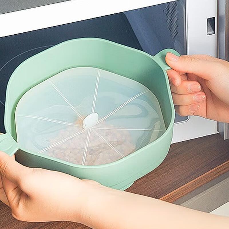 ZISIZ Large Silicone Microwave Popcorn Maker with Handle