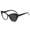 2025 Stylish Color Block Leopard Print Anti-Blue Light Photochromic Reading Glasses