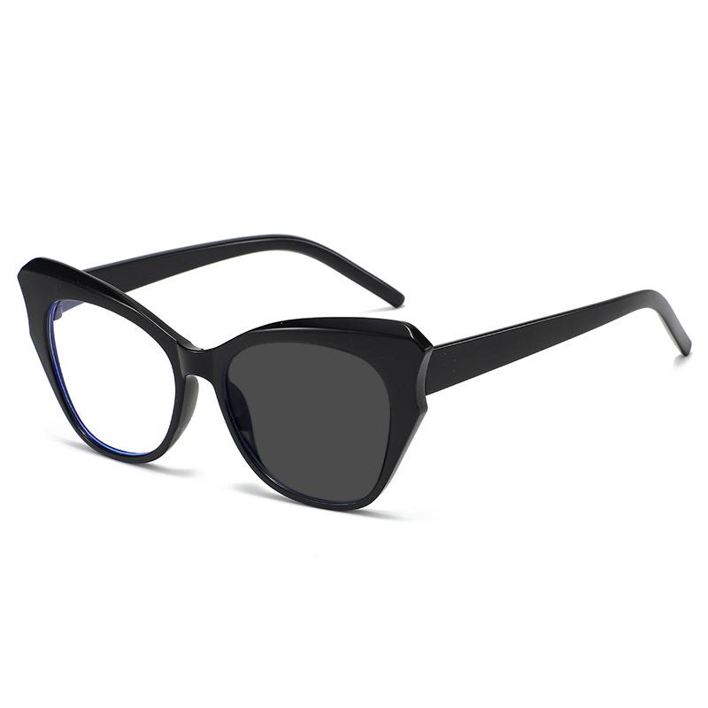 2025 Stylish Color Block Leopard Print Anti-Blue Light Photochromic Reading Glasses