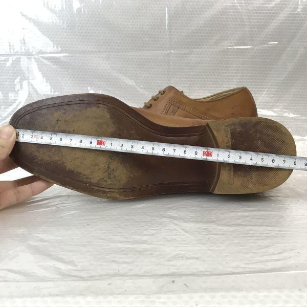 Germany Made/Westland/High Heel Handmade Leather U-Tip Shoes/7.5/26.0/Brown/Business/Dress(USED)