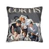 Kussensloop CORTIS Kpop Print Kussenhoes Voor Bank Sofa Slaapkamer Retro Trendy Kussenslopen
