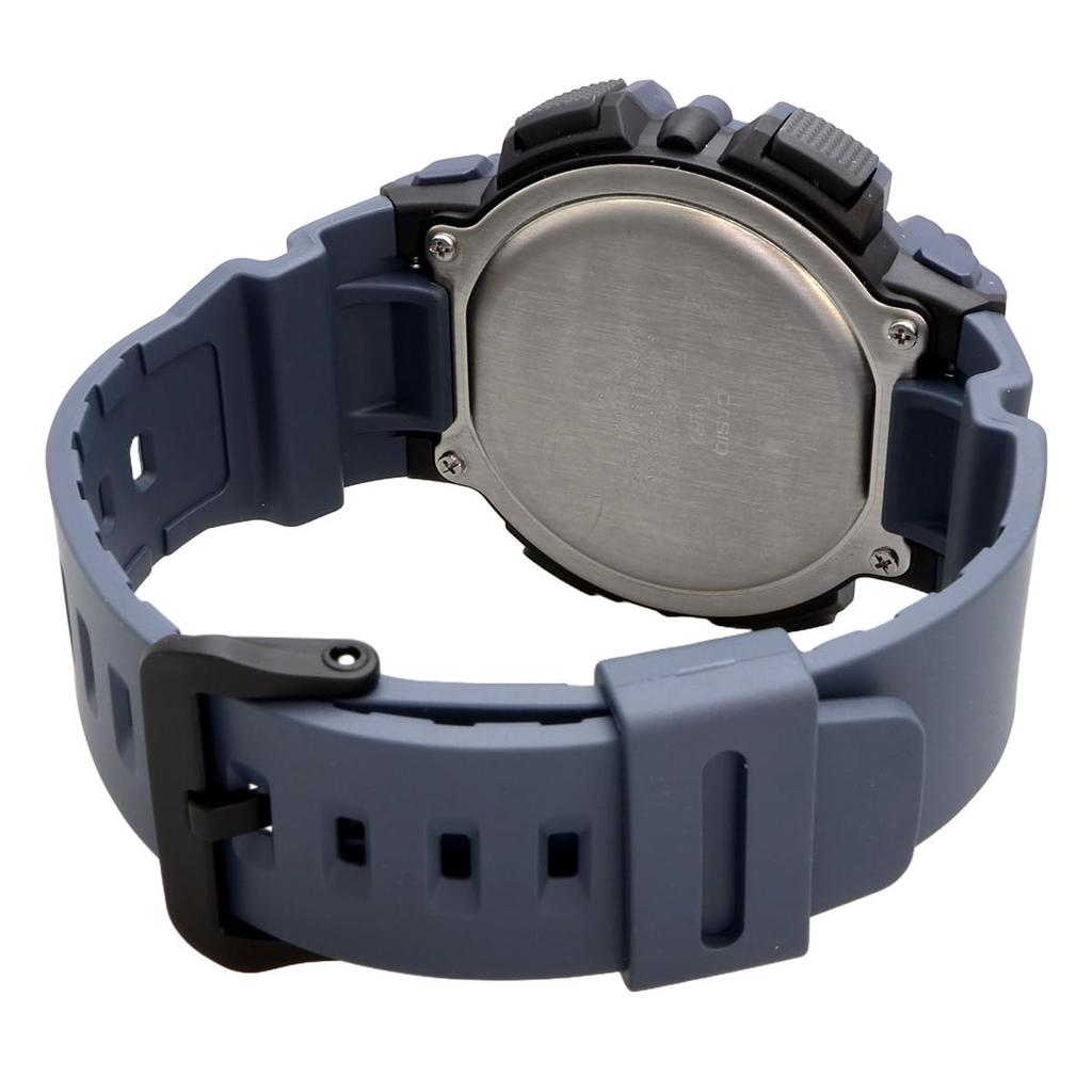 Casio Digital Men's Watch WS-1500H-2AV Grayish Navy with Fishing and Moon Data Display, Overseas Model [Parallel Import]