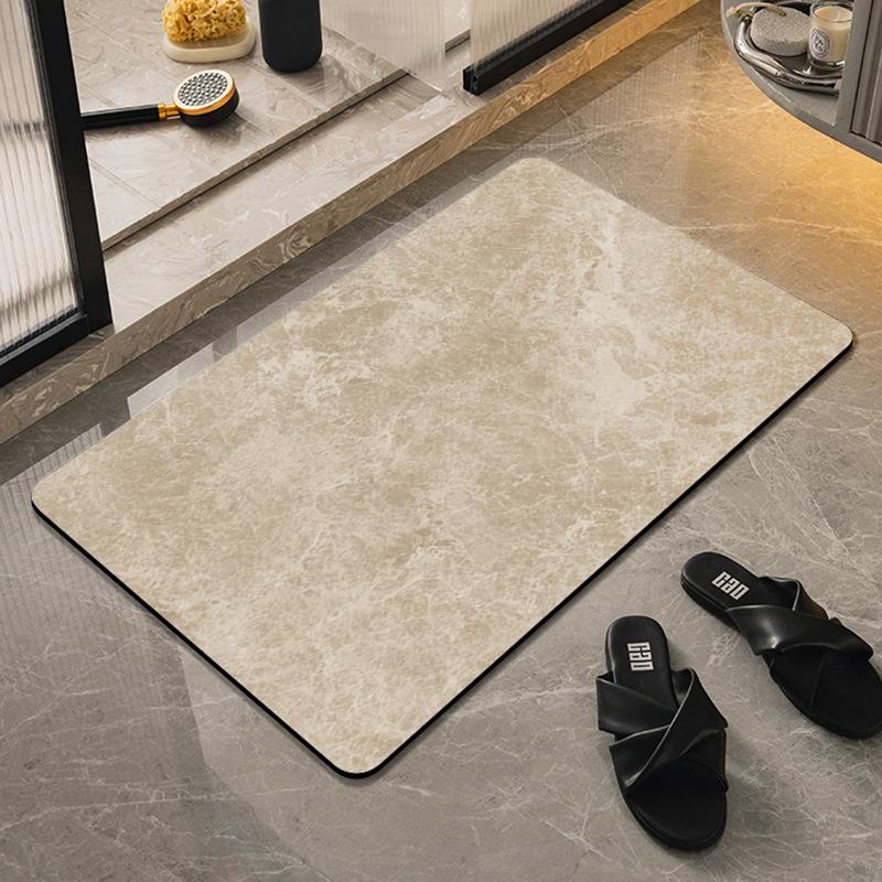 Sleek Wind Diatom Mud Moisture-wicking Mat Bathroom Toilet Floor Mat Toilet Carpet Toilet Door Door Door Mat Durable