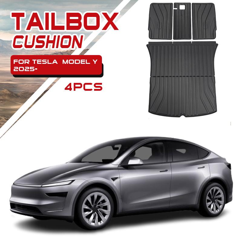 Tesla Model Y Full Surround Non-Slip Waterproof TPE Floor Mats - New 5D Design