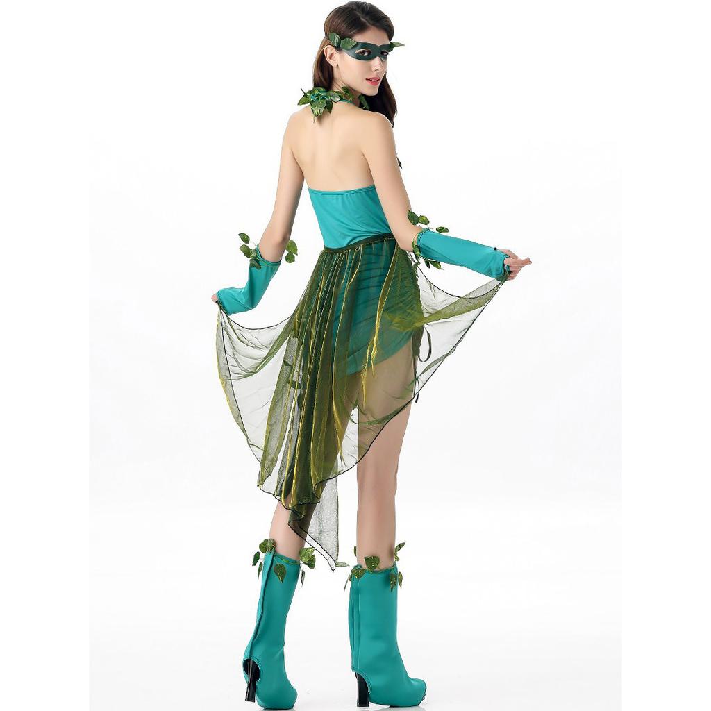 Cosplay Personaggio Anime Halloween Mago di Oz Foglie Albero Demone Tema Foresta Festa Elfo Fata dei Fiori Diavolo Vigna Velenosa Costumi