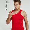 Men's Bright Red Cotton Wedding Vest - Cangnan Origin