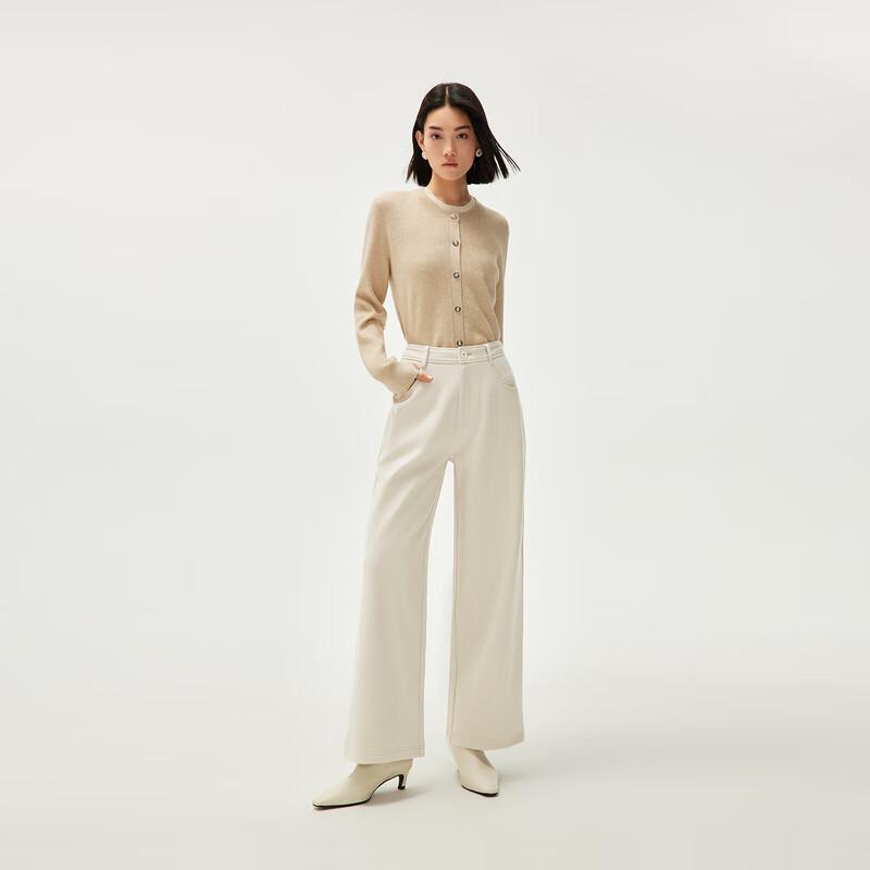 HLA Women's Thickened Straight-Leg Casual Winter Pants