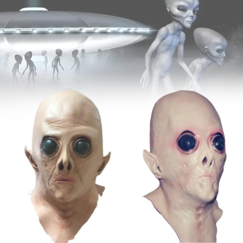 Buitenaards Hoofdmasker Voor Halloween Sci-fi Film Themafeest Met Uniek Handgemaakt Ontwerp
