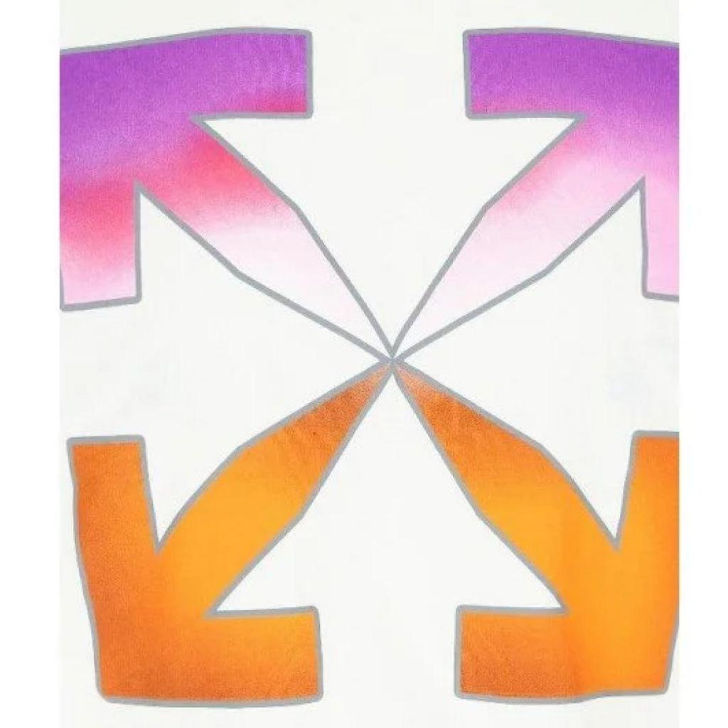 Off White Unisex Adult Gradient Logo Slim T-Shirt