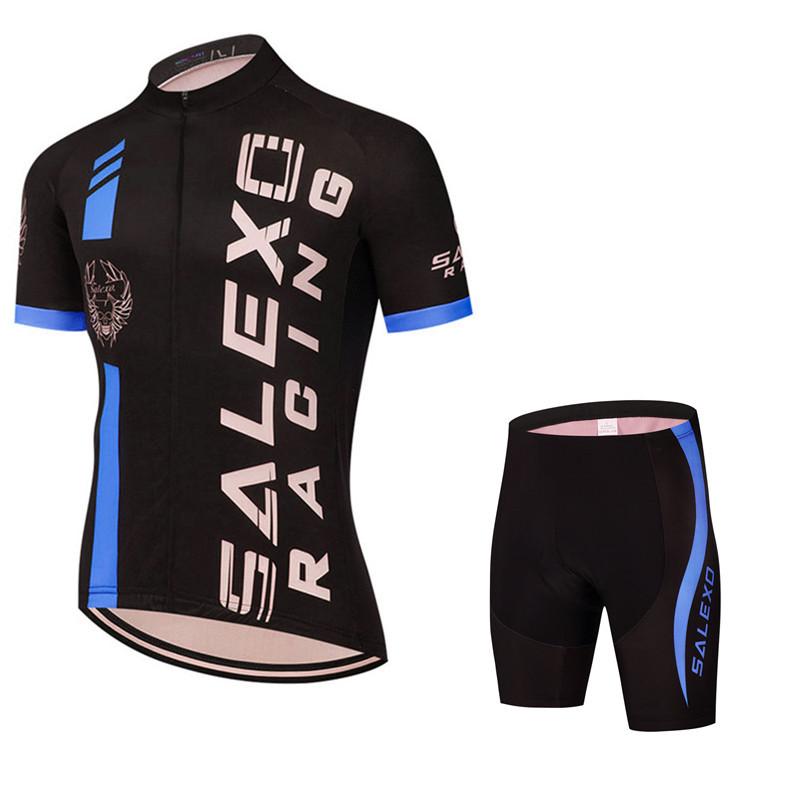 Bike Suit Men's Bicycle Suit Summer UV Protection Short Sleeve Suit Strap Shorts 2026 Summer Breathable Cycling Suit Set